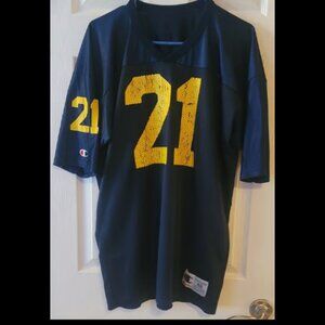 1990s DESMOND HOWARD MICHIGAN FOOTBALL PRACTICE JERSEY #21 HOF CHAMPION SIZE 48